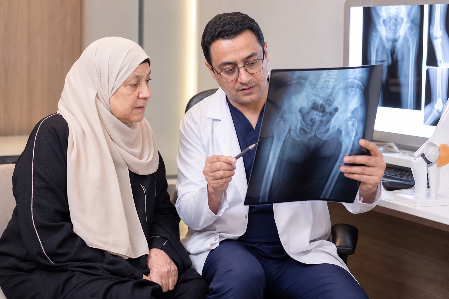 استشارة حول كسر عنق الفخذ عند كبار السن