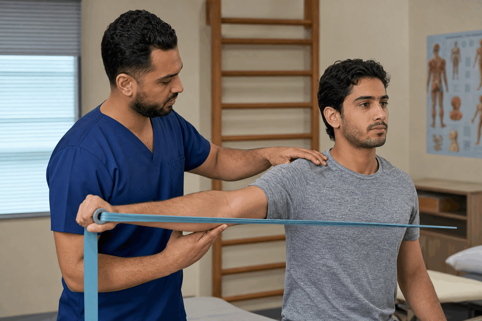 تأهيل الكتف بعد التهاب وتر البايسبس