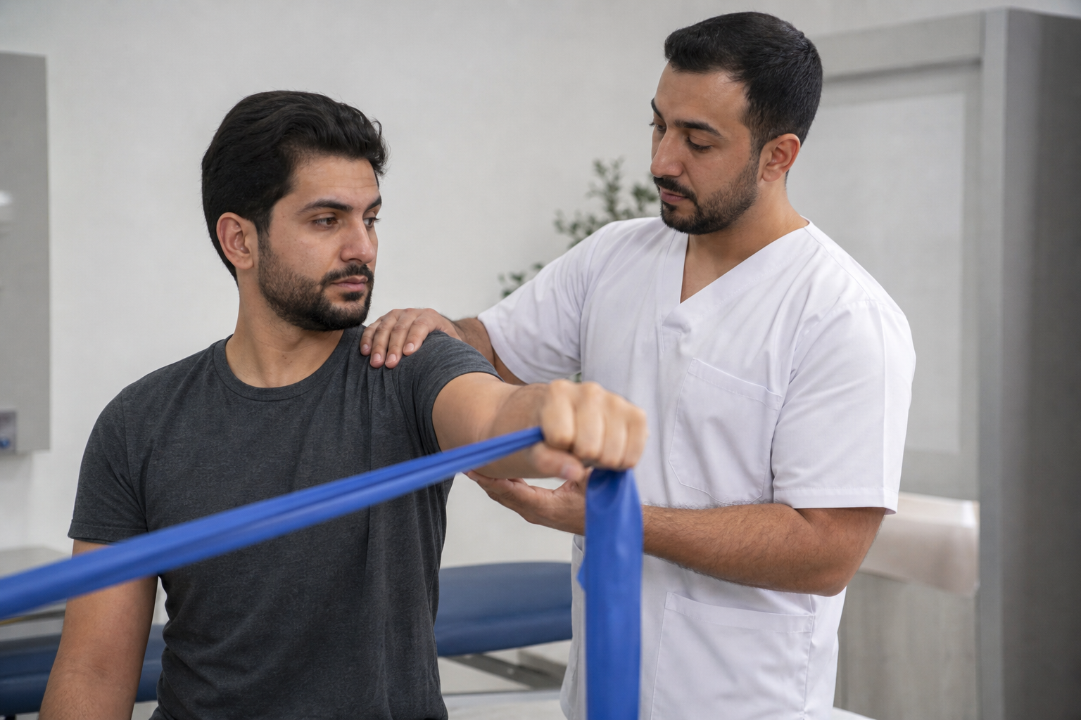 تأهيل الكتف بعد إصابة تمزق شفا الكتف